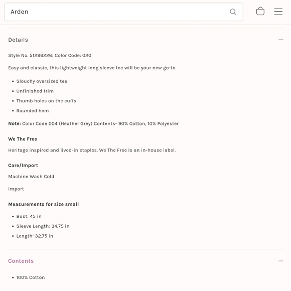 FREE PEOPLE We The Free Arden Tee NWT - SMALL - Picture 7 of 11